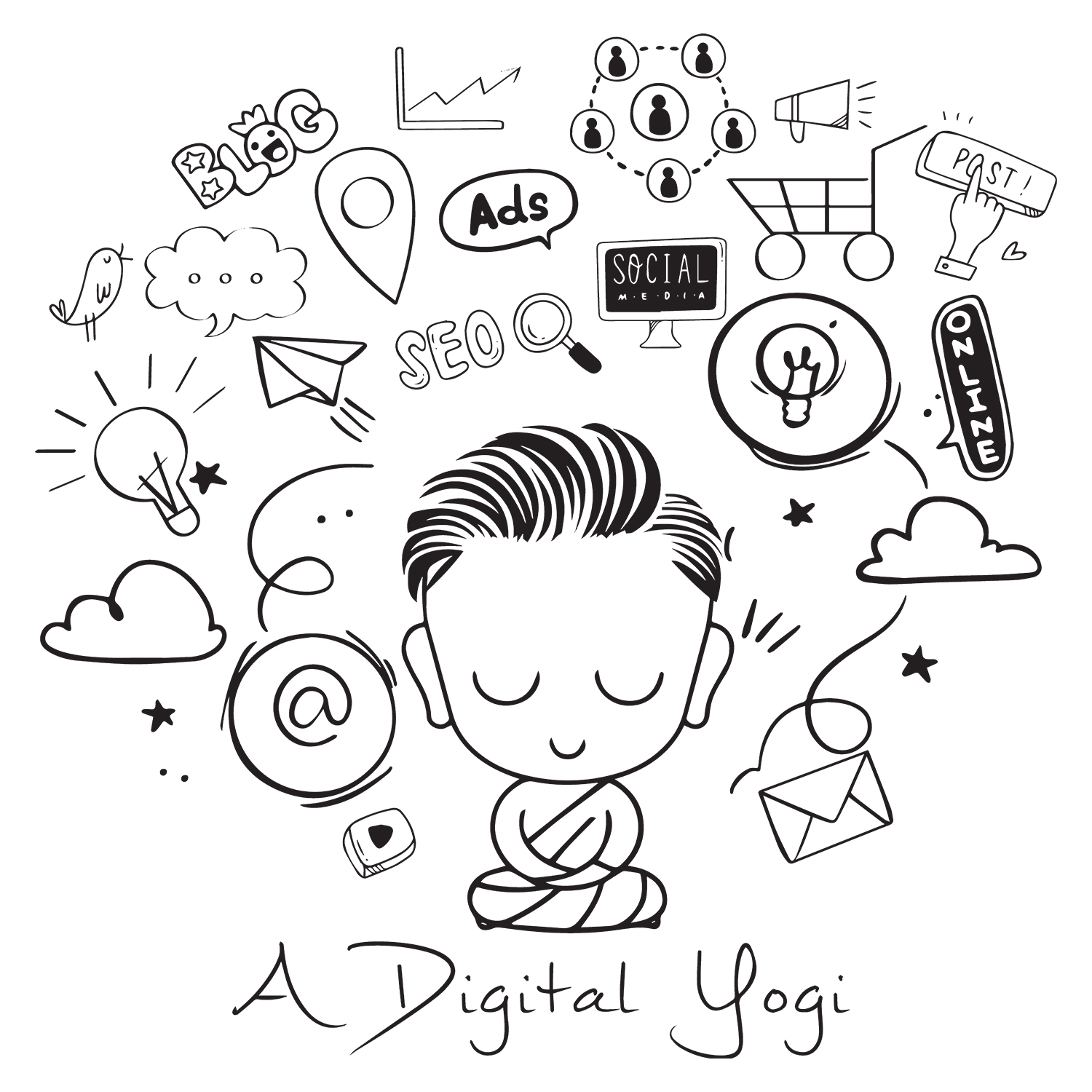 Logo Design: A Digital Yogi