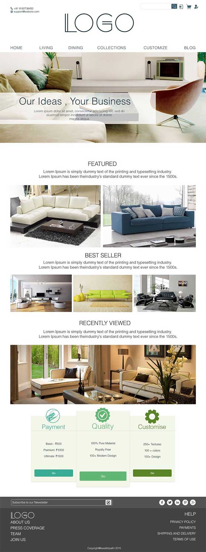 UI Design - Furniture Company